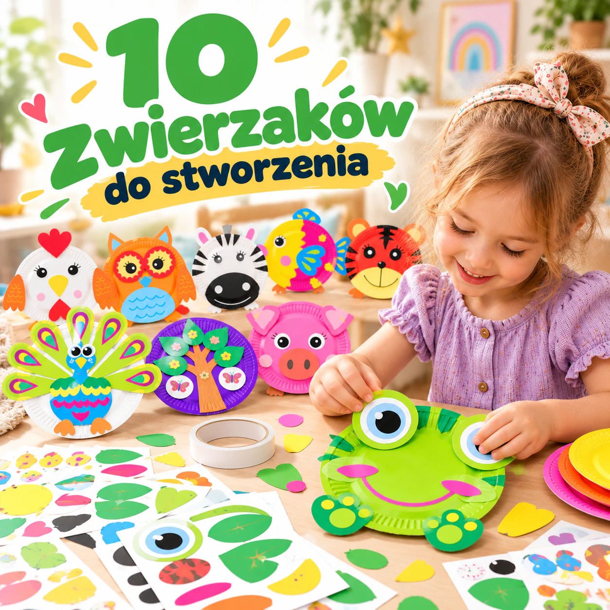 Talerzaki – Zestaw kreatywny dla dzieci (10 sztuk) 1