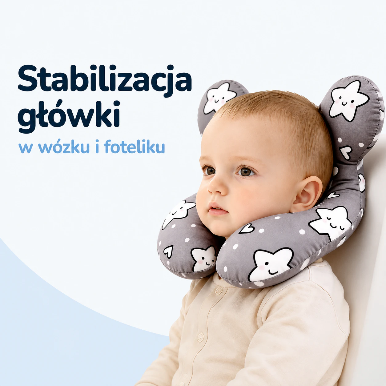 Luloko - Poduszka Stabilizująca Główkę do Fotelika i Wózka 1
